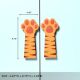 Handcrafted Acacia Wood Tiger Paw Handle Pair